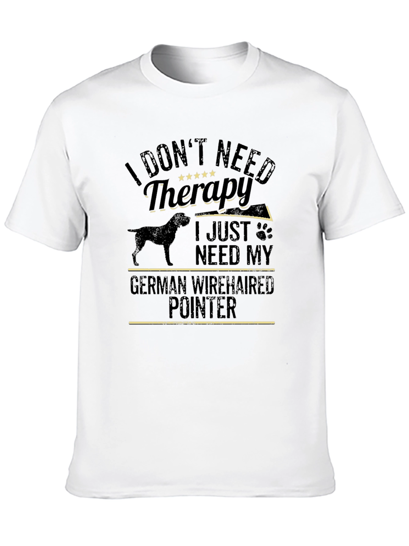 German Wirehaired Pointer Therapy Dog T-Shirt