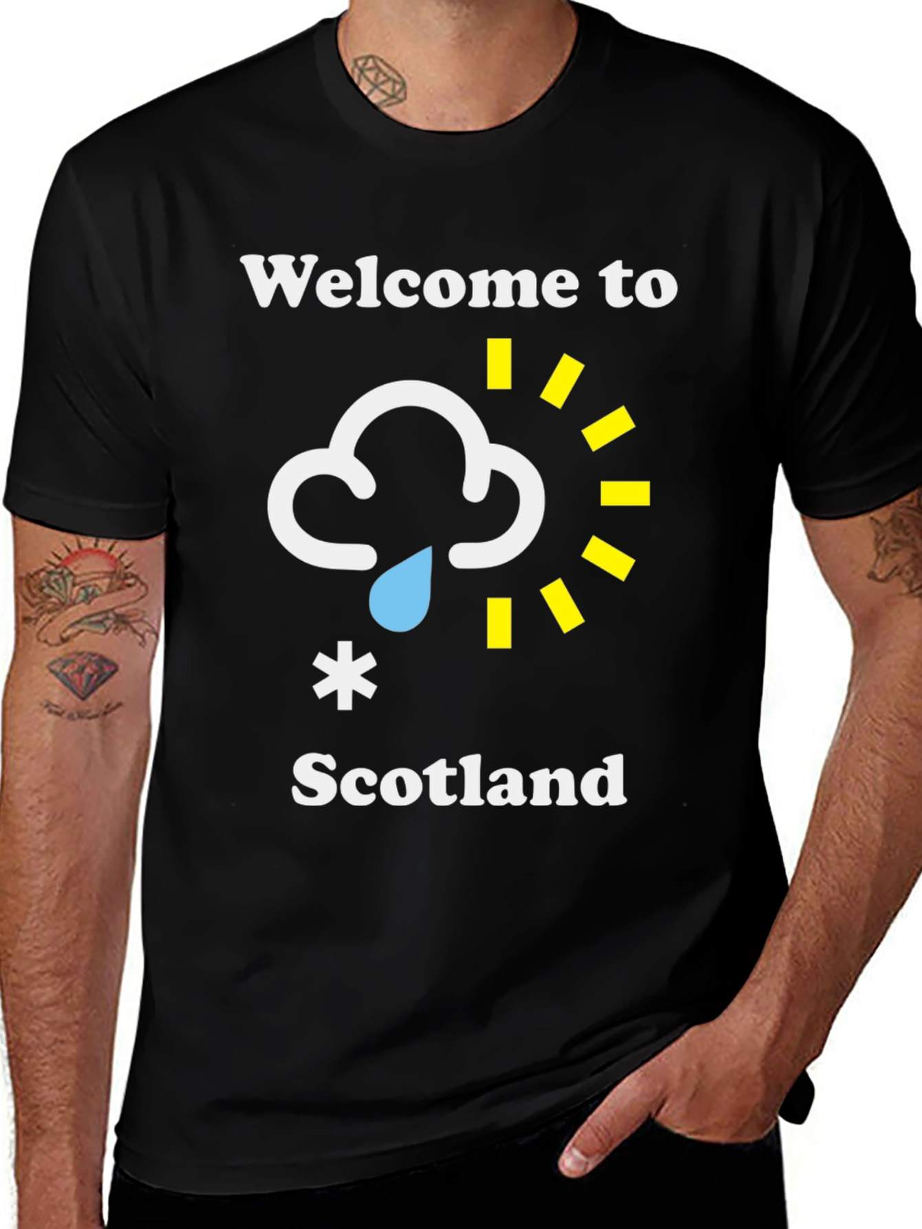 Welcome to Scotland Funny Weather Graphic Tee