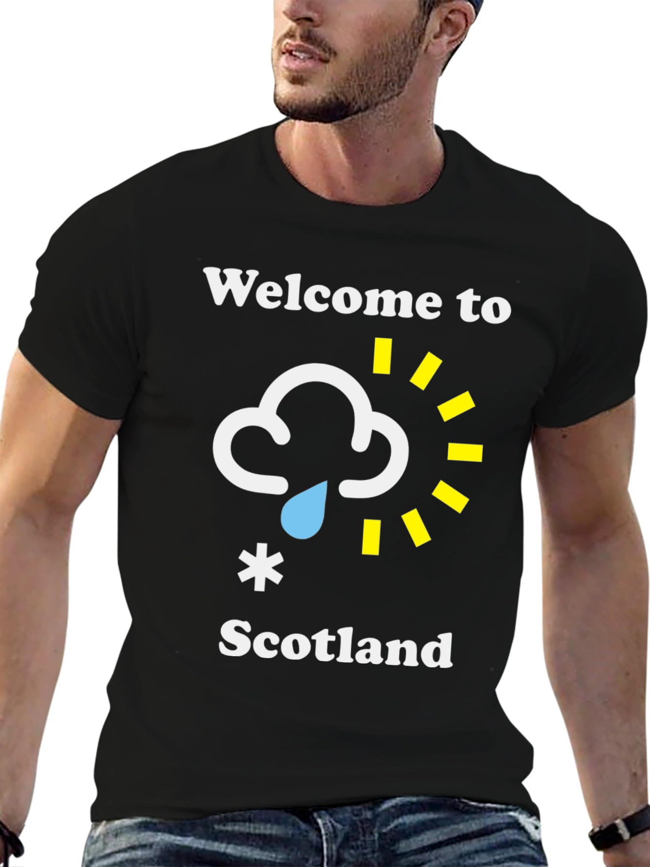 Welcome to Scotland Funny Weather Graphic Tee