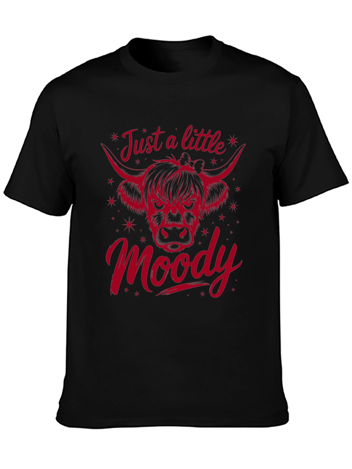 Just a Little Moody Cow Graphic Tee