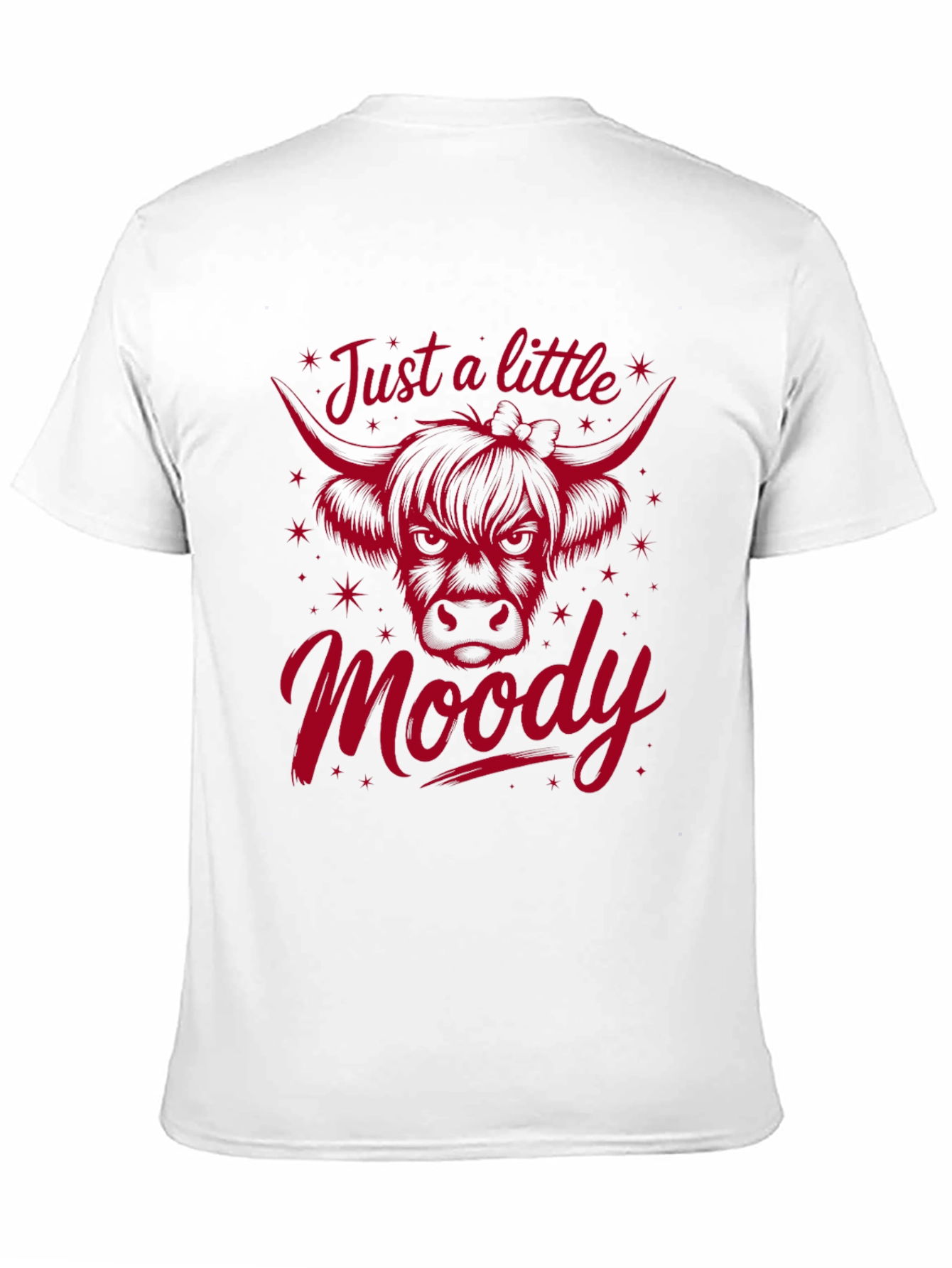 Just a Little Moody Cow Graphic Tee