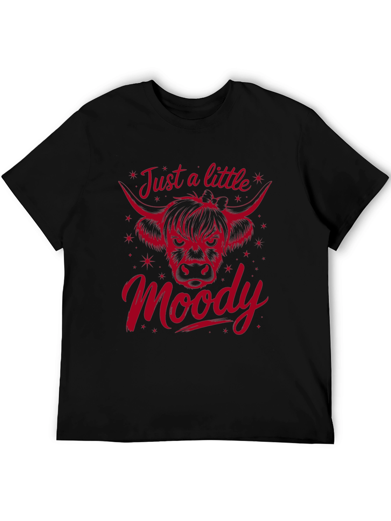Just a Little Moody Cow Graphic Tee