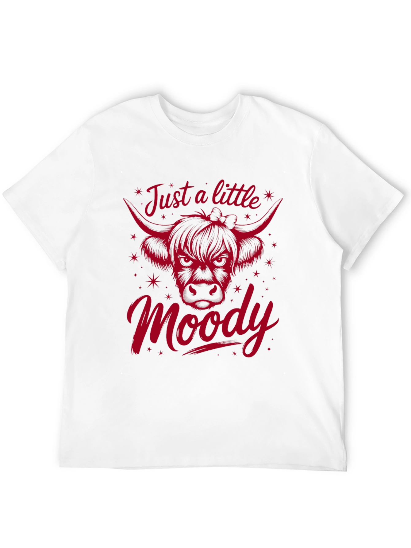 Just a Little Moody Cow Graphic Tee