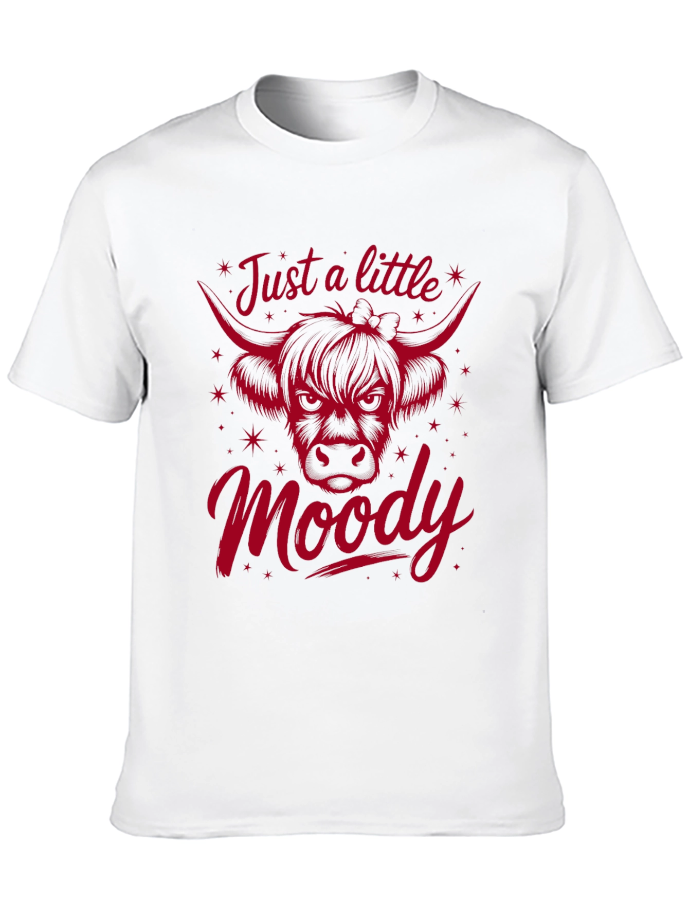 Just a Little Moody Cow Graphic Tee