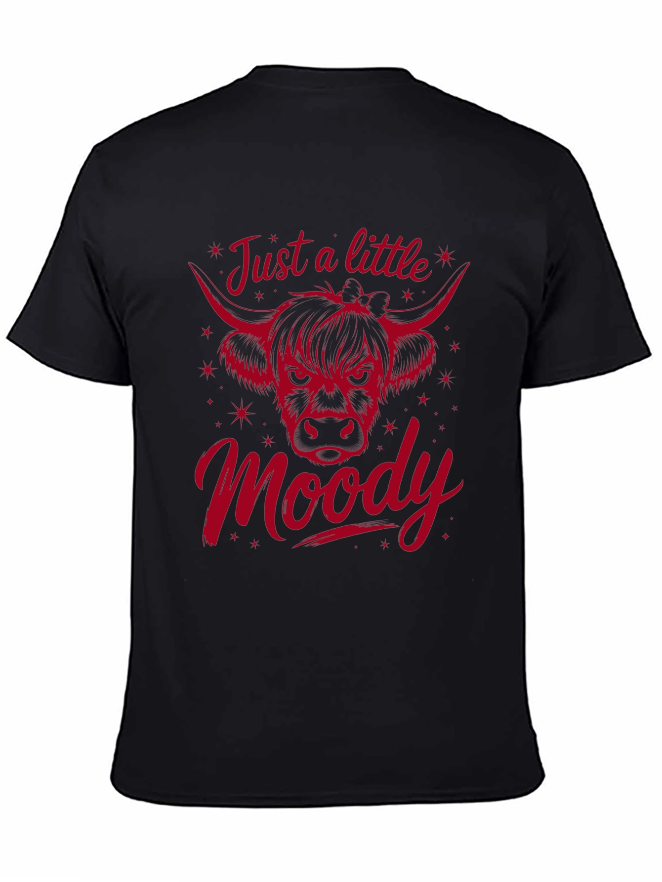 Just a Little Moody Cow Graphic Tee