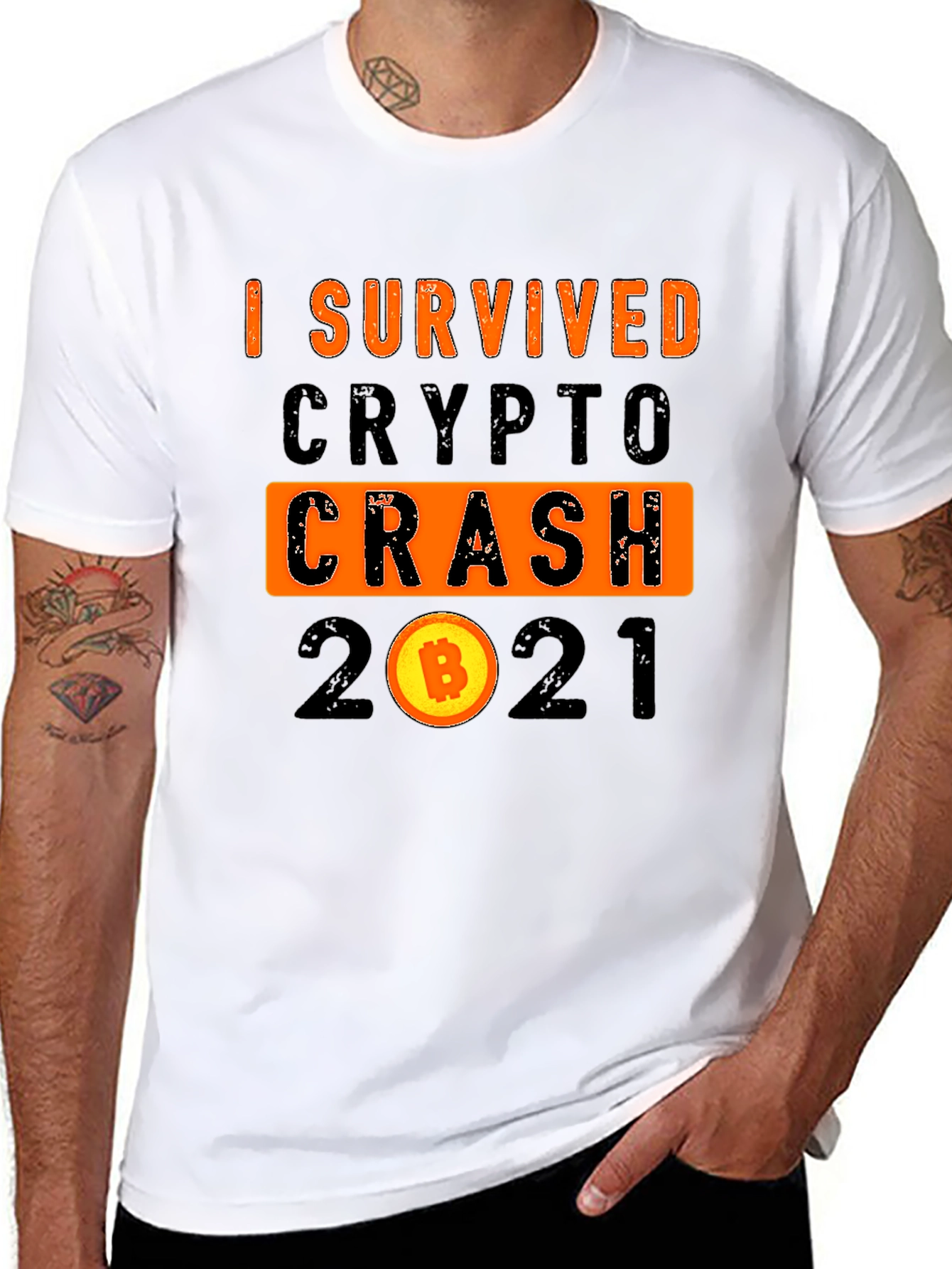 I Survived Crypto Crash 2021 T-Shirt