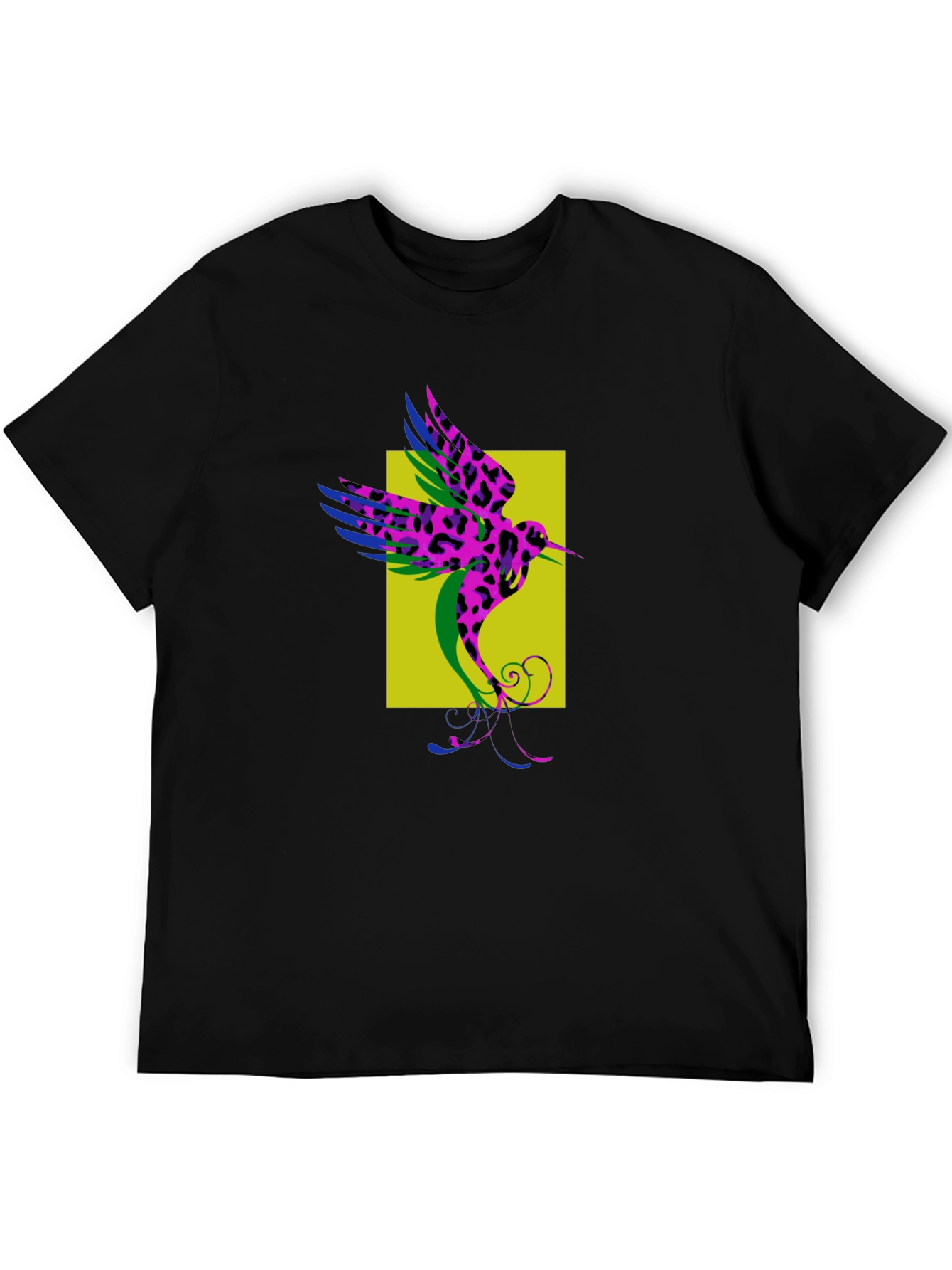 Hummingbird Print Crew Neck T-Shirt