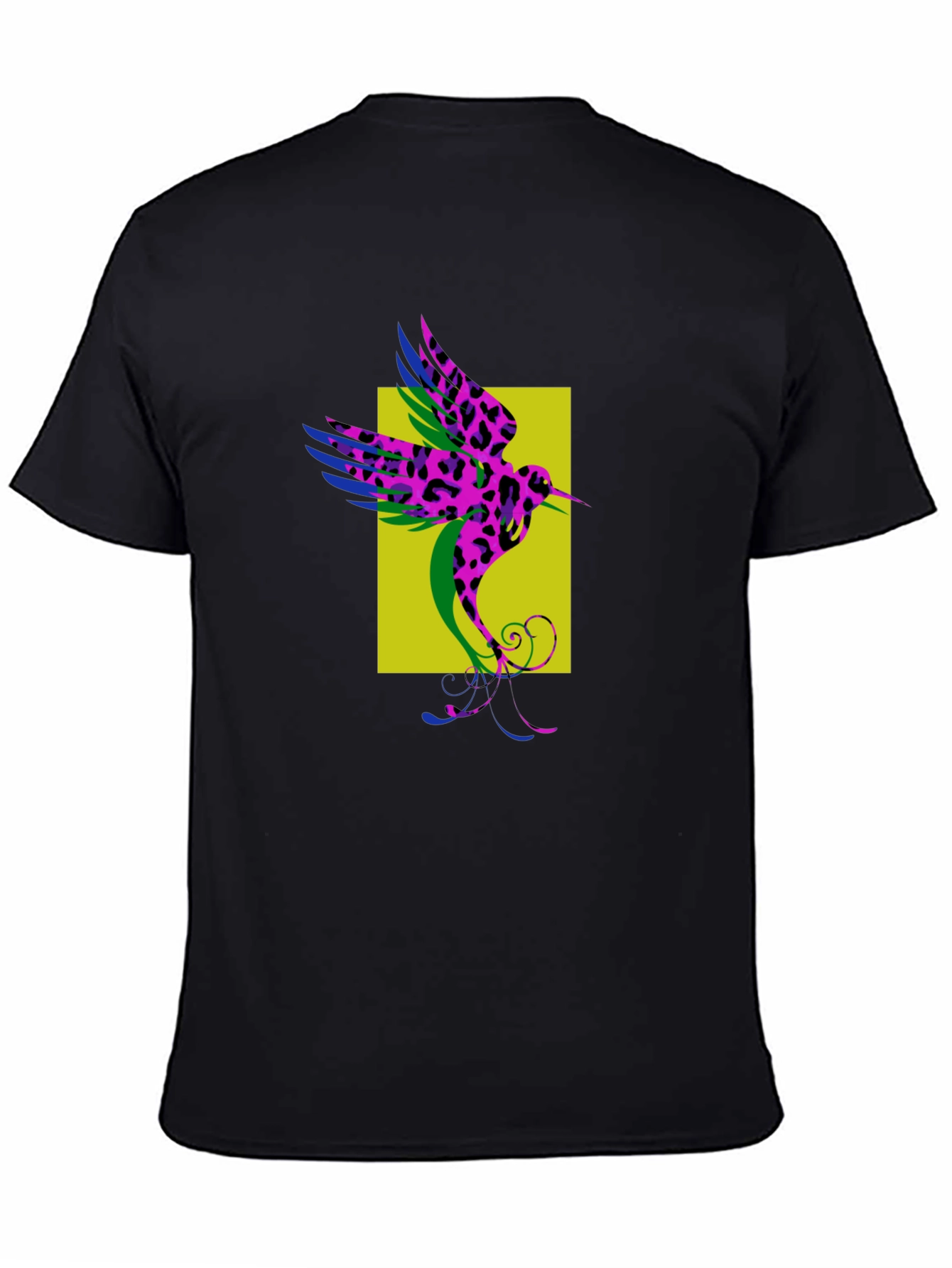 Hummingbird Print Crew Neck T-Shirt
