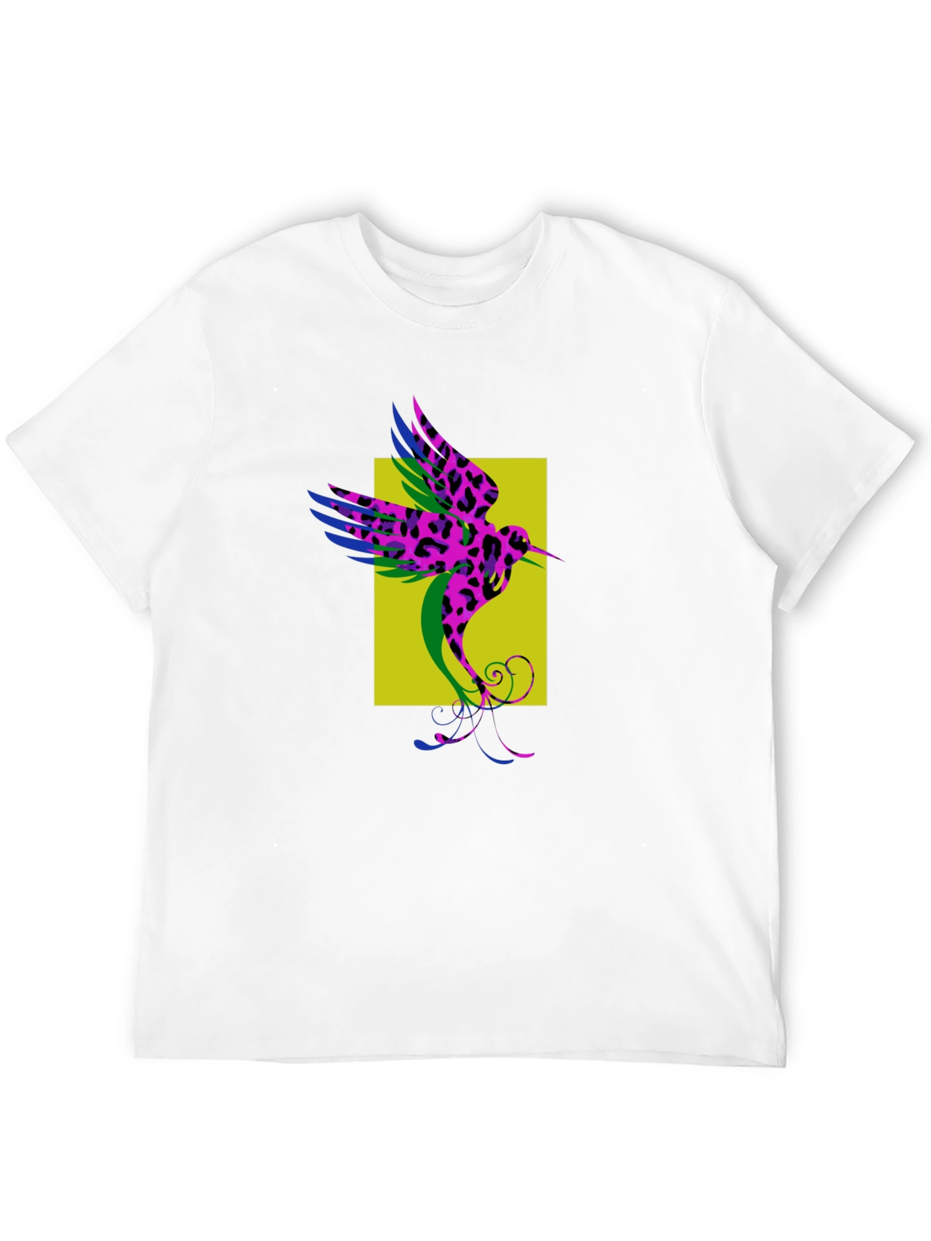 Hummingbird Print Crew Neck T-Shirt