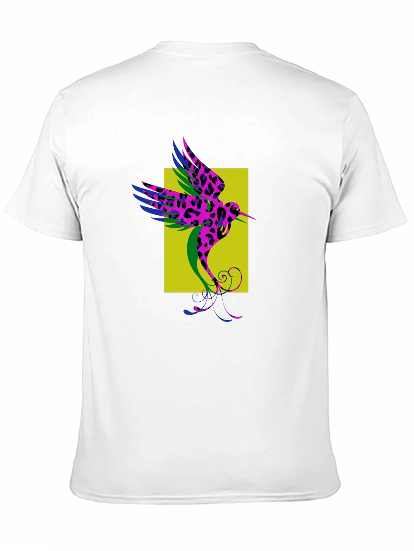 Hummingbird Print Crew Neck T-Shirt