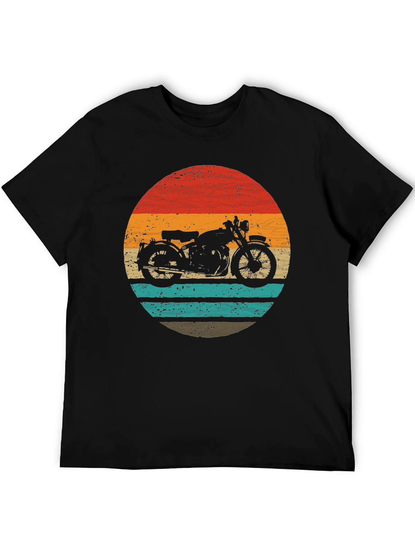 Retro Motorcycle Graphic Tee - Classic Style