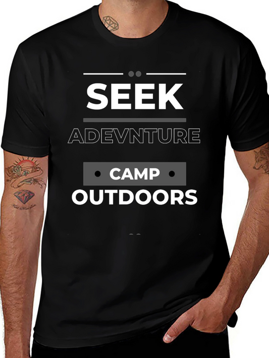 Seek Adventure Camp Outdoors Graphic Tee