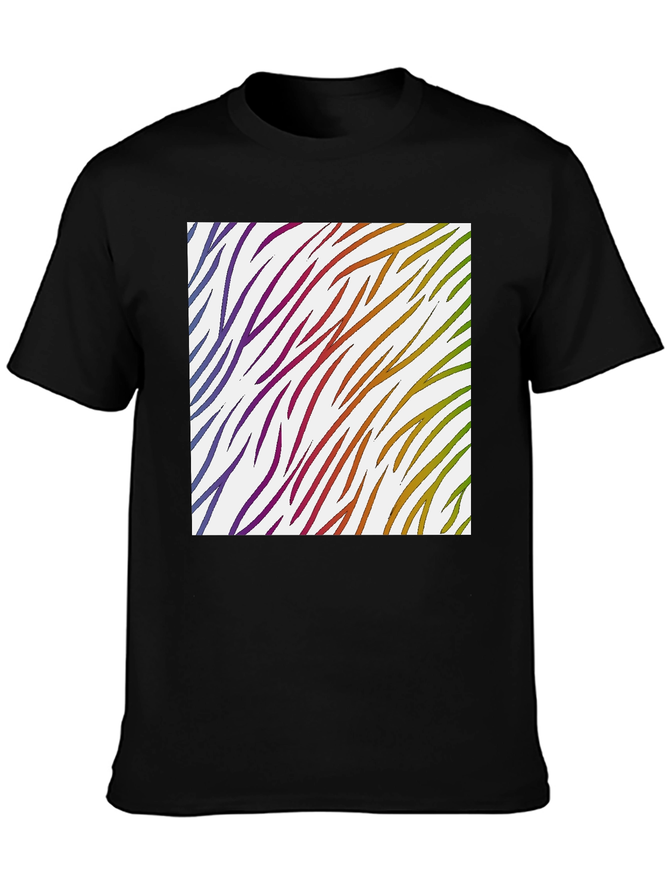 Rainbow Zebra Stripe Tee