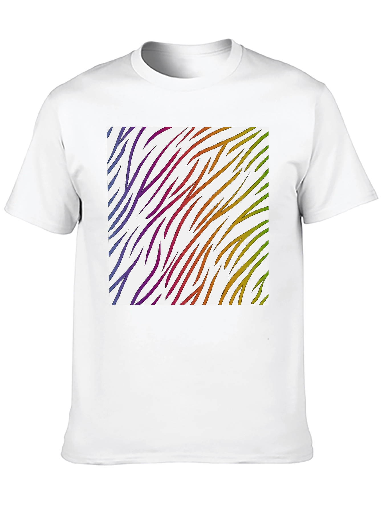 Rainbow Zebra Stripe Tee
