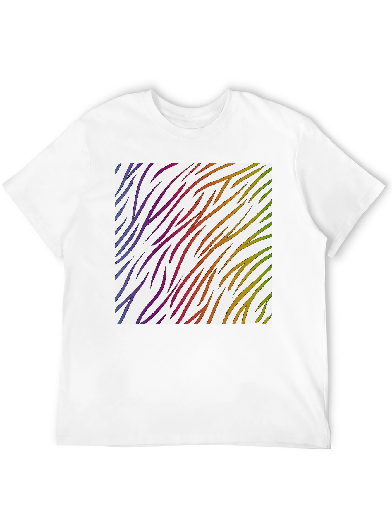 Rainbow Zebra Stripe Tee