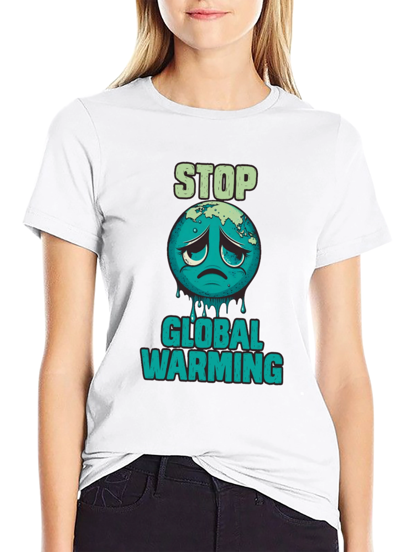 Stop Global Warming Graphic T-Shirt