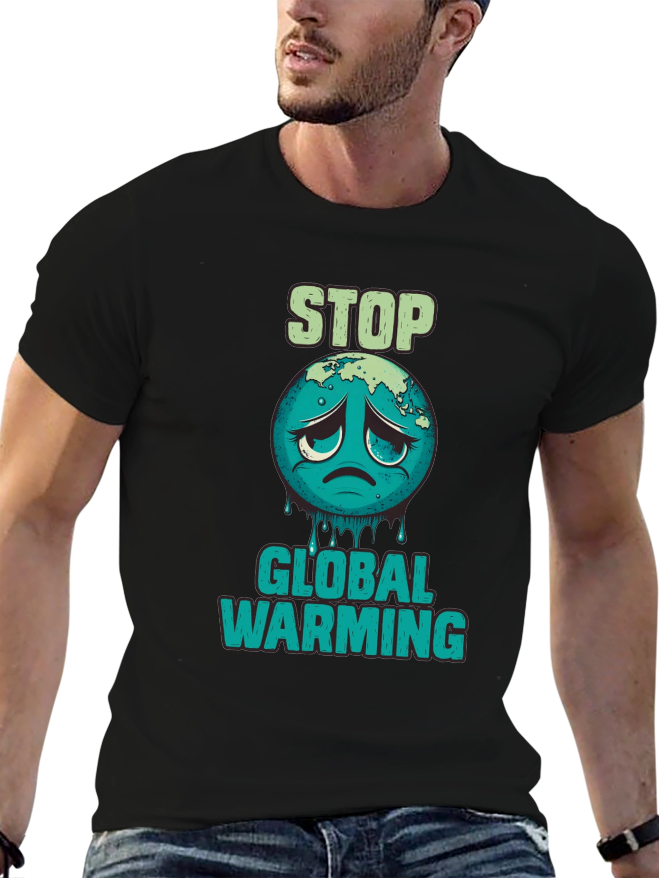 Stop Global Warming Graphic T-Shirt