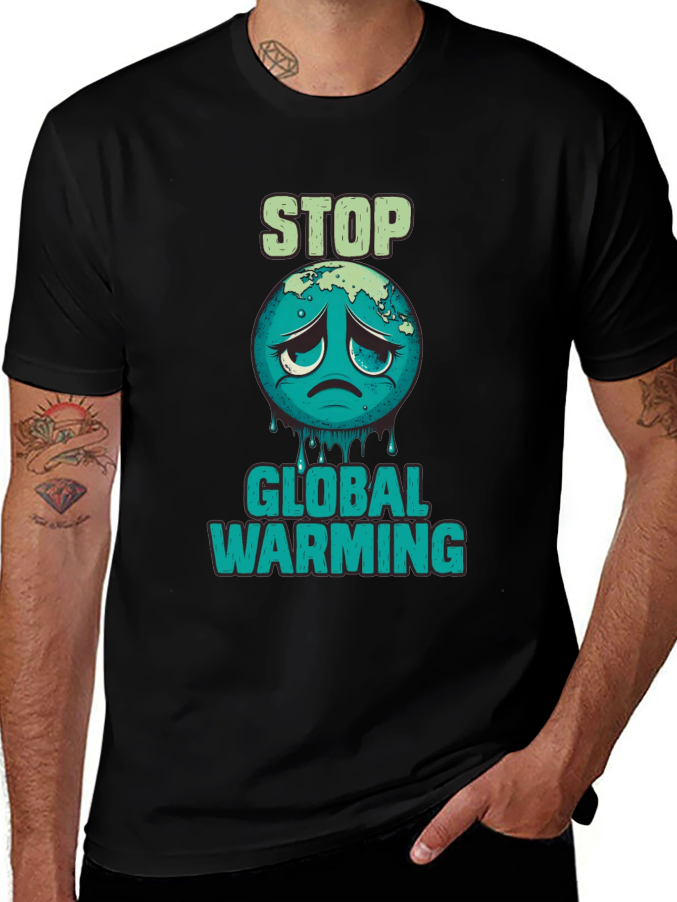 Stop Global Warming Graphic T-Shirt