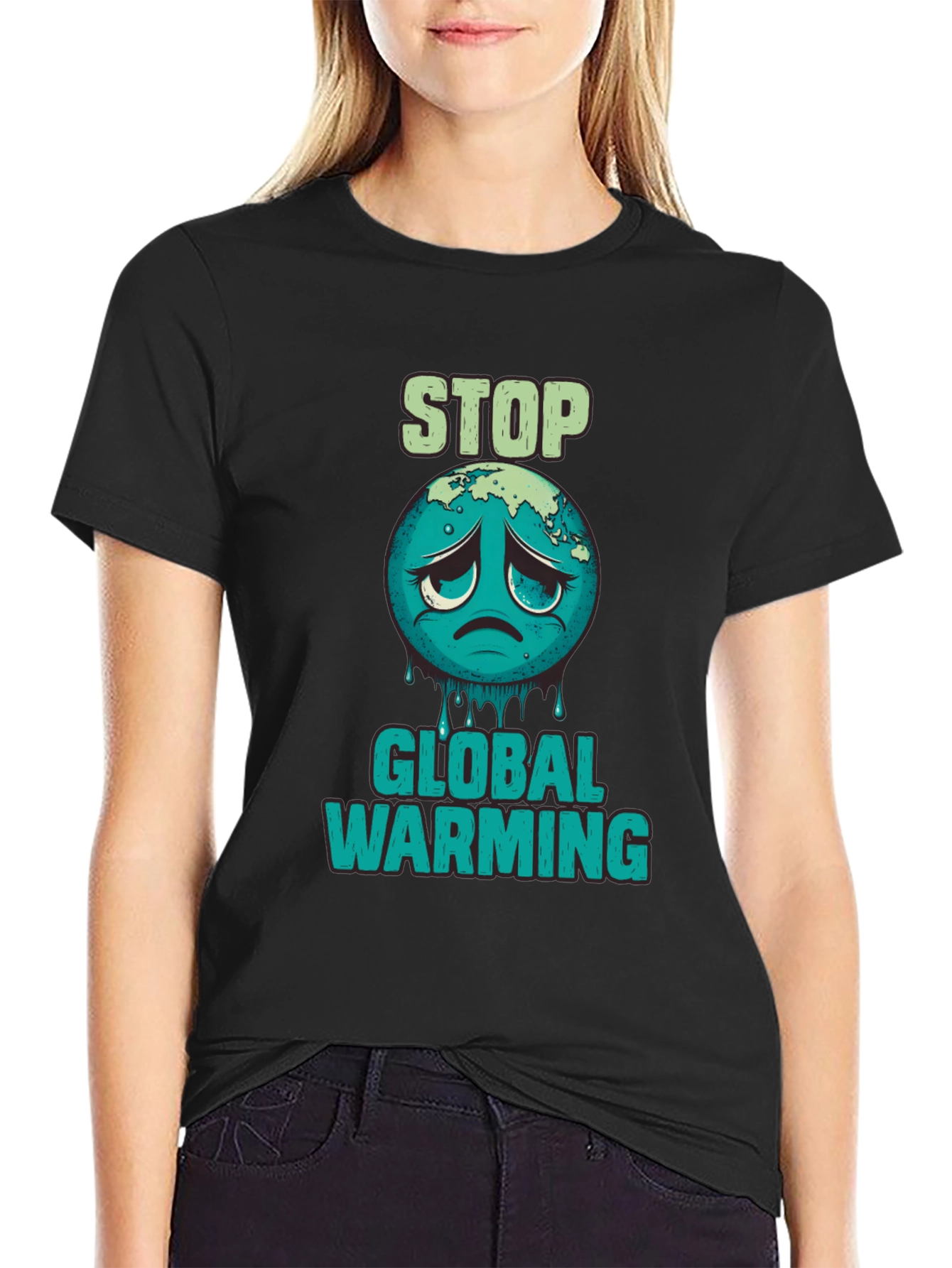 Stop Global Warming Graphic T-Shirt