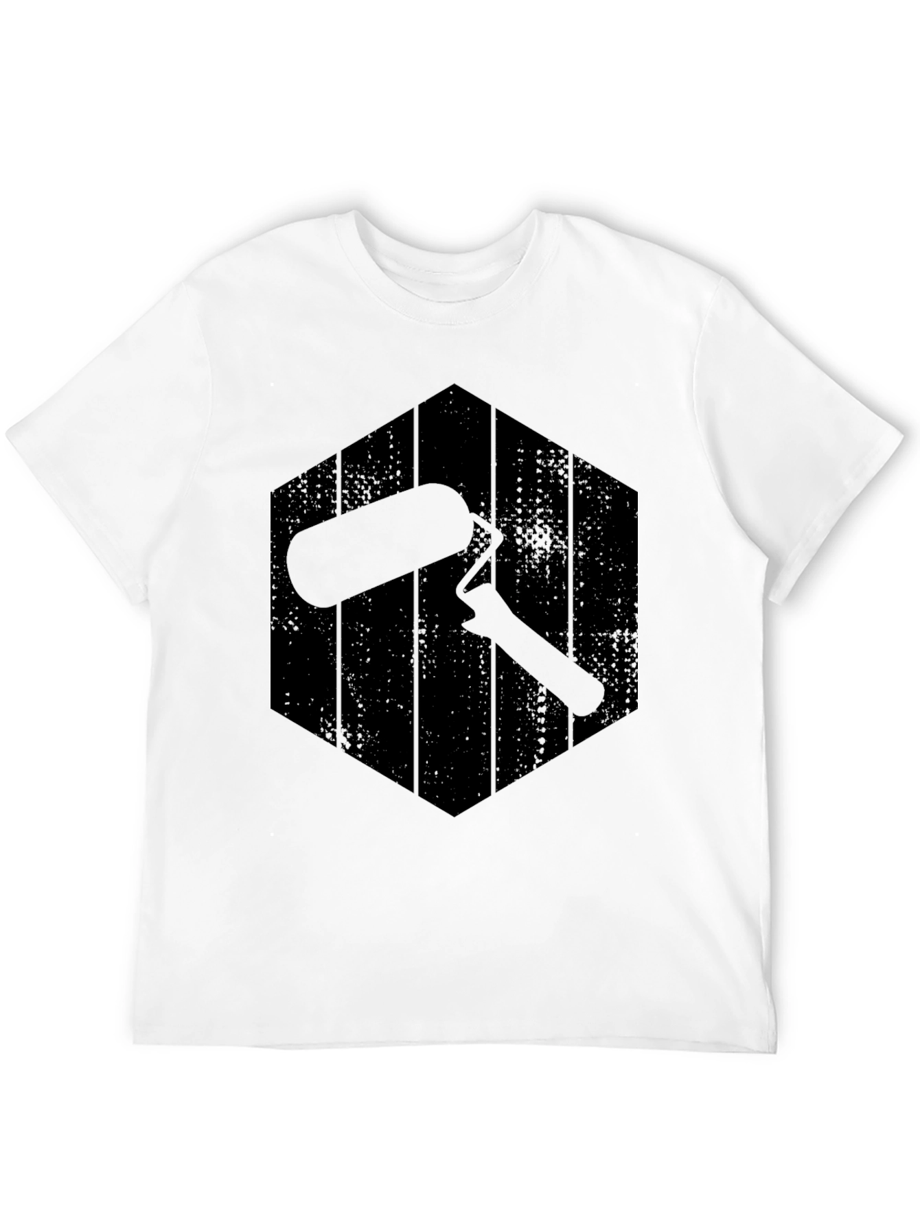Painters Roller Graphic Tee - Black Crew Neck