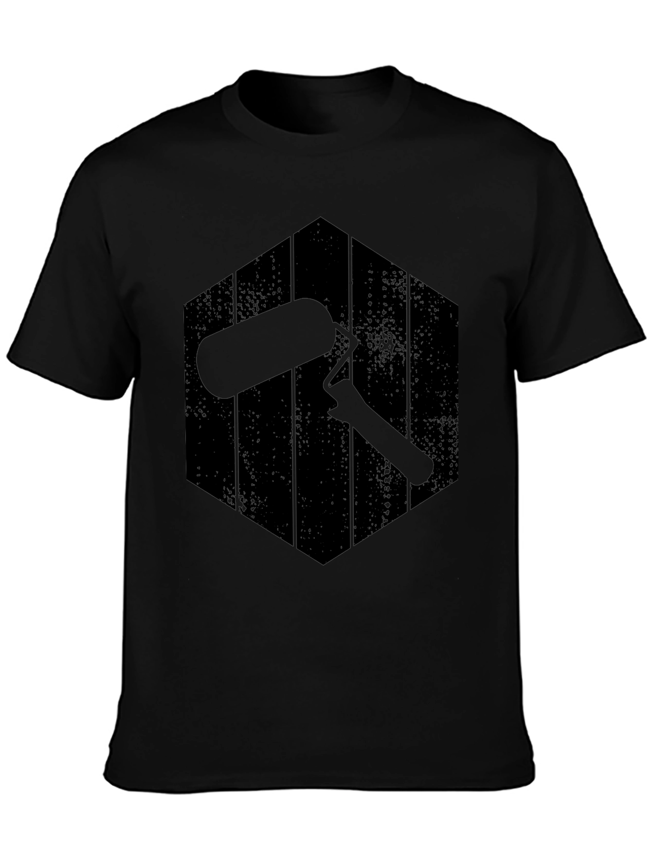 Painters Roller Graphic Tee - Black Crew Neck