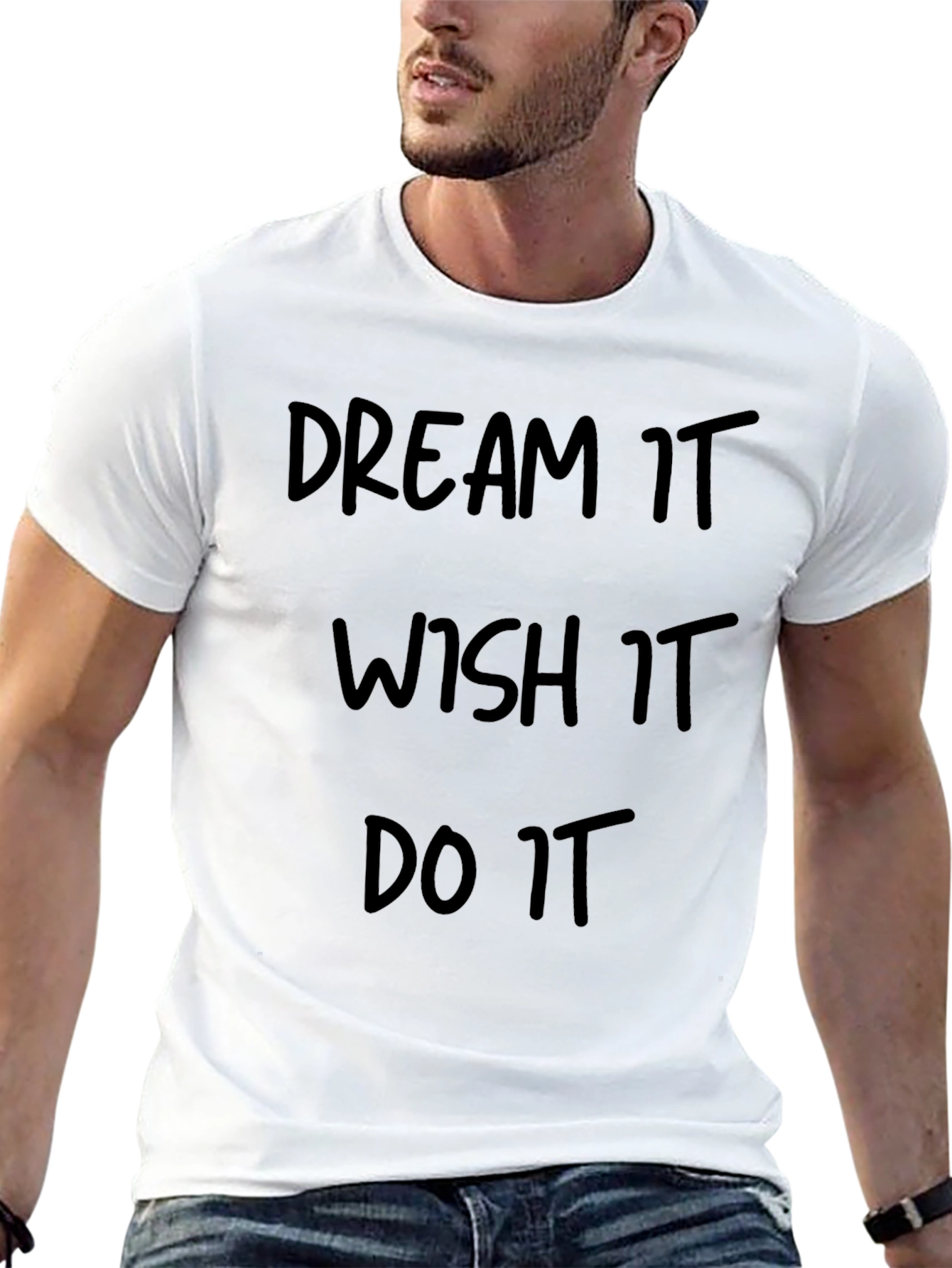 Dream Wish Do It T-Shirt - Motivational Black Tee