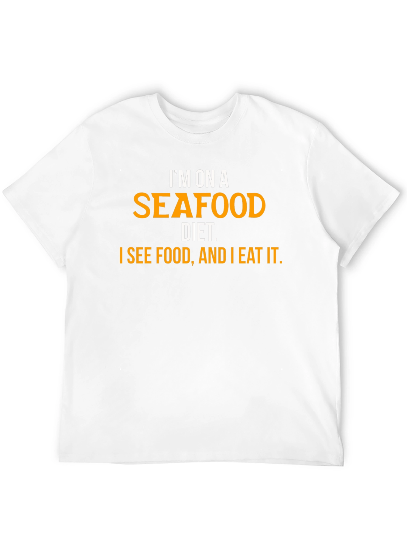Seafood Diet Black Graphic T-Shirt