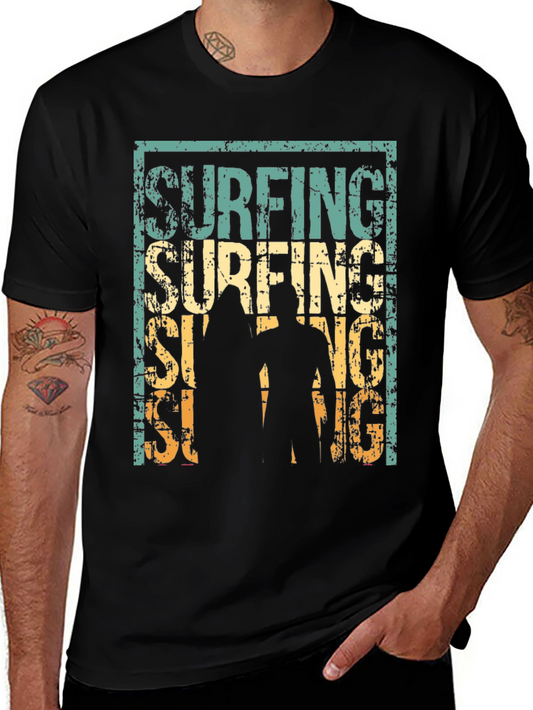 Vintage Surfing Graphic T-Shirt