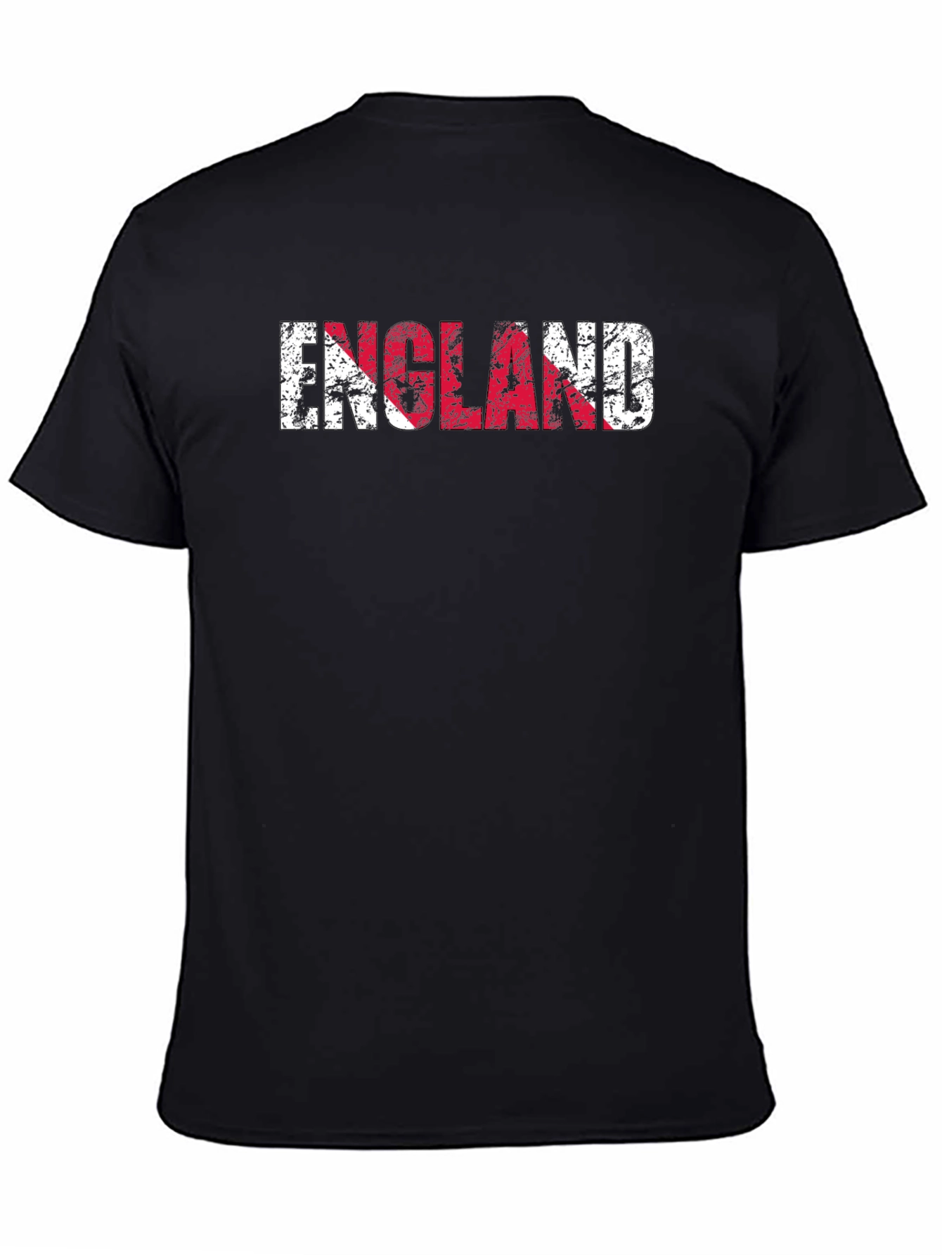 England Flag Distressed Graphic T-Shirt