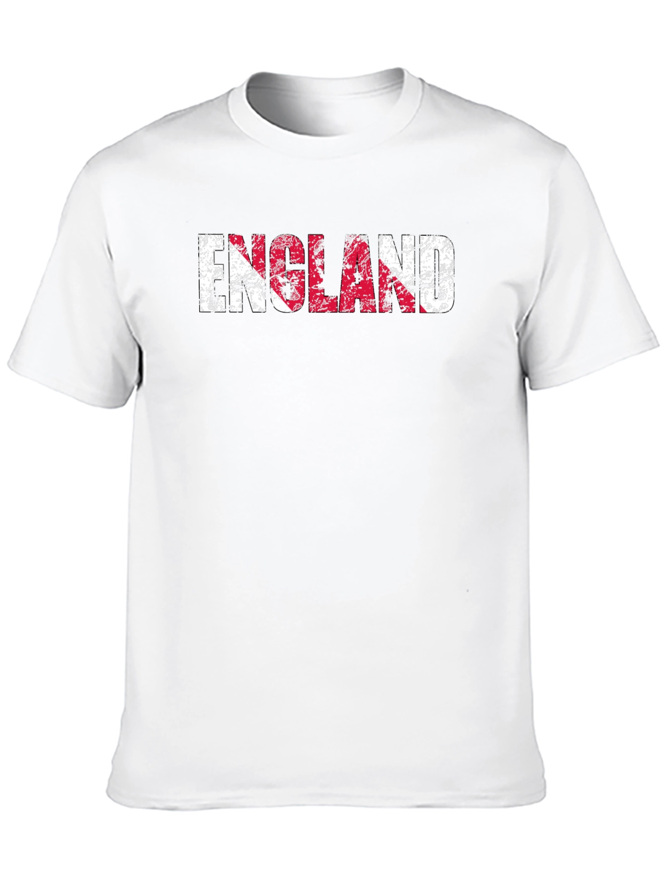 England Flag Distressed Graphic T-Shirt