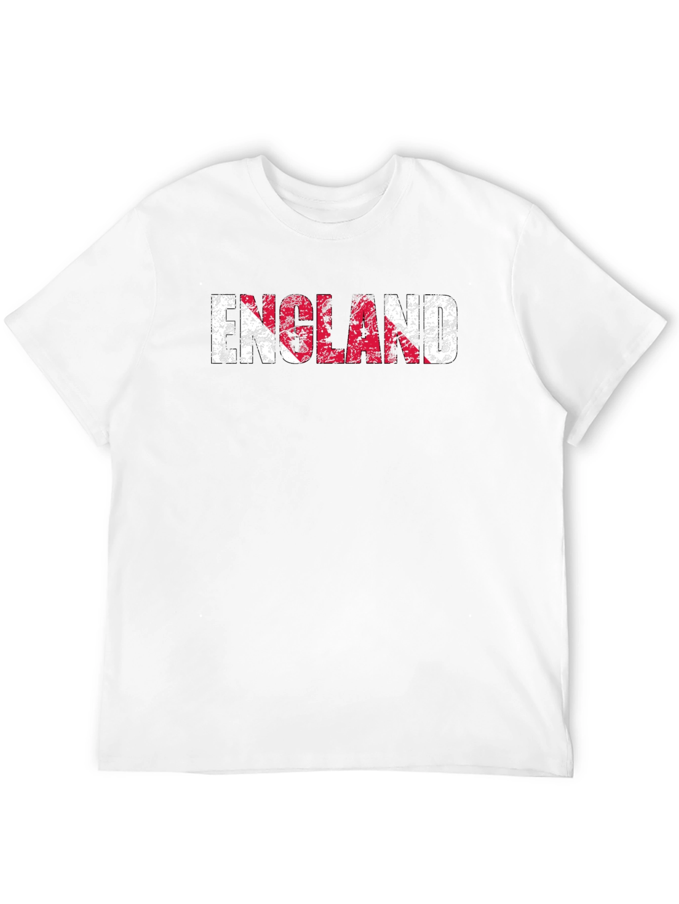England Flag Distressed Graphic T-Shirt