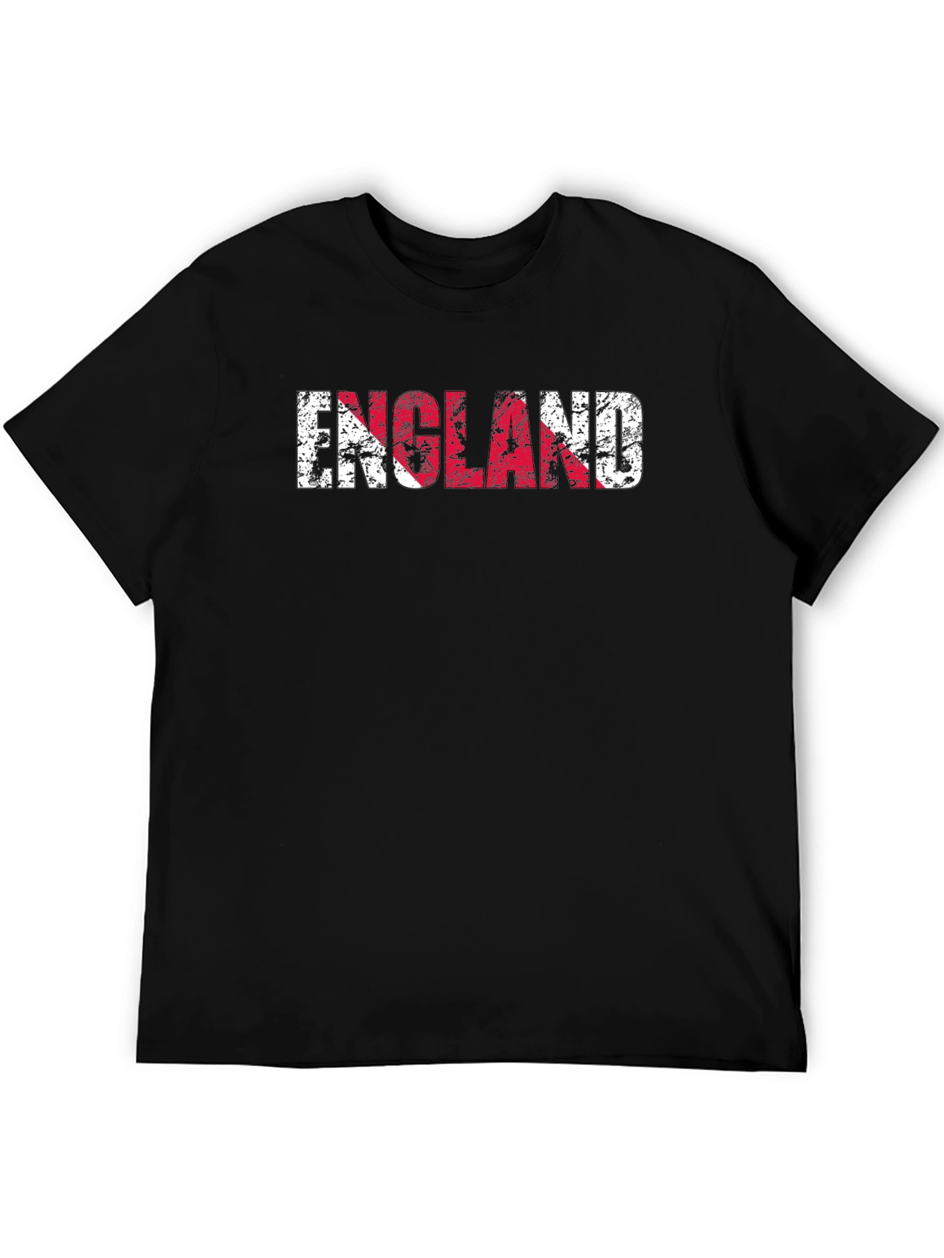 England Flag Distressed Graphic T-Shirt