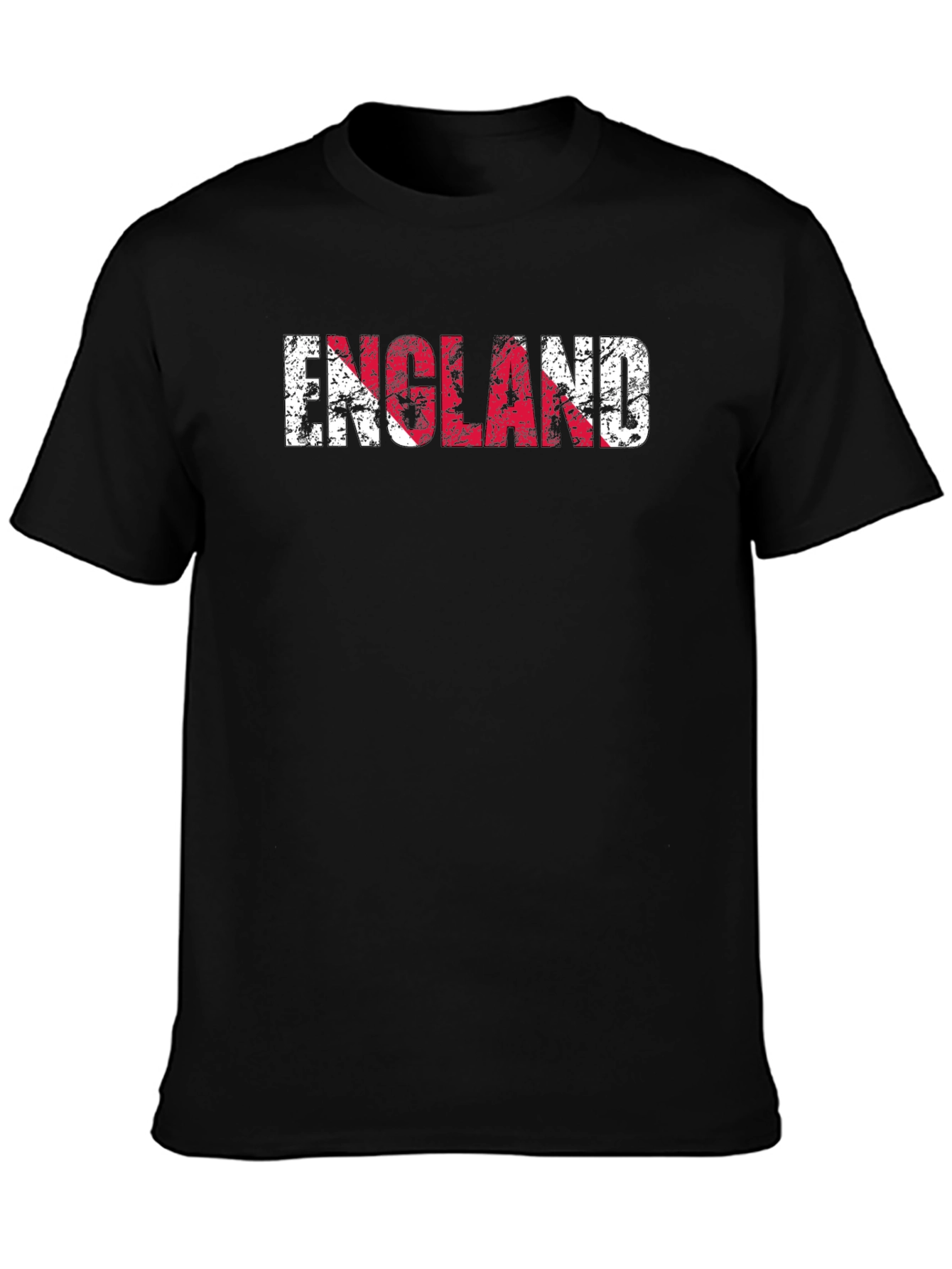 England Flag Distressed Graphic T-Shirt
