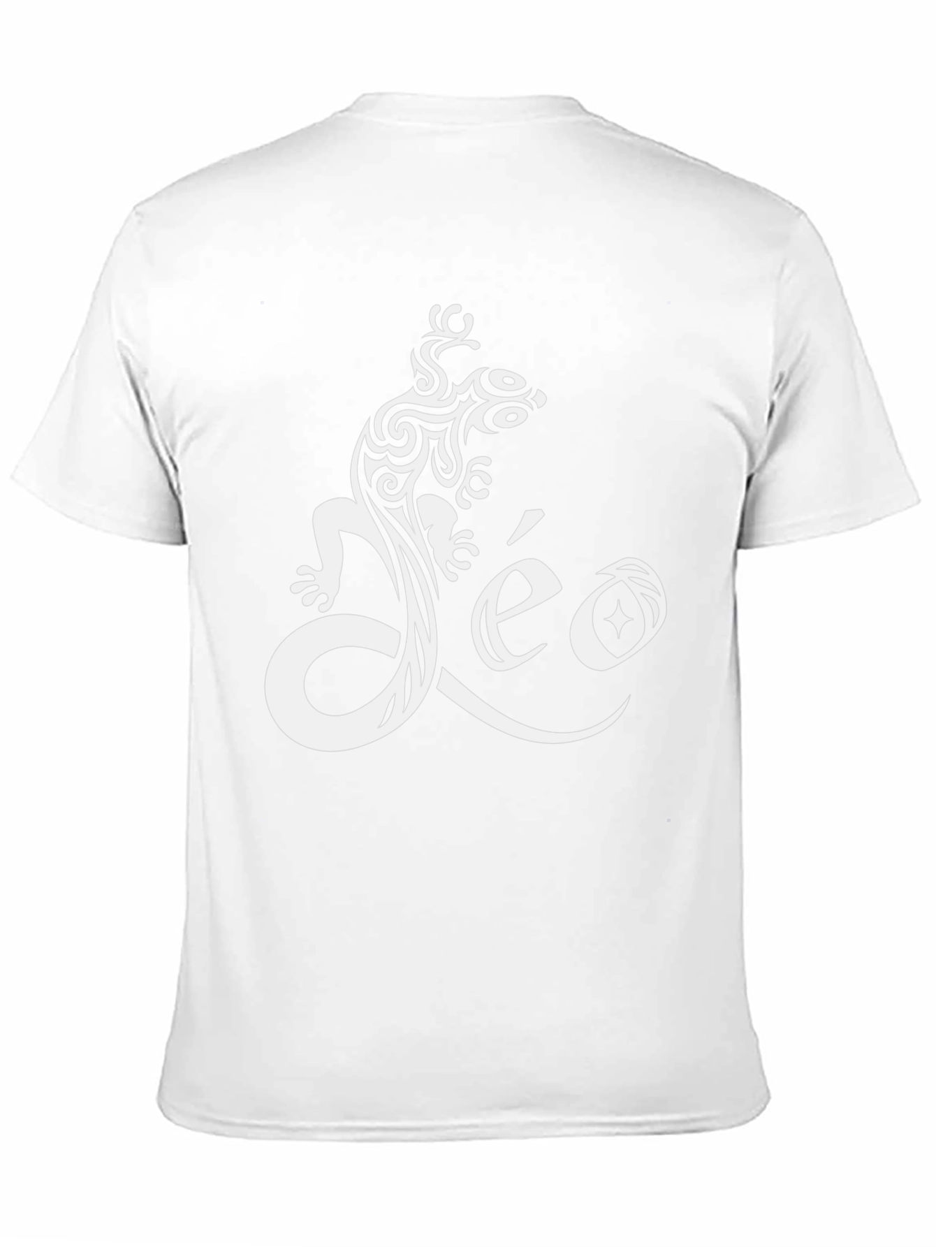 Tribal Lizard Leo Black T-Shirt
