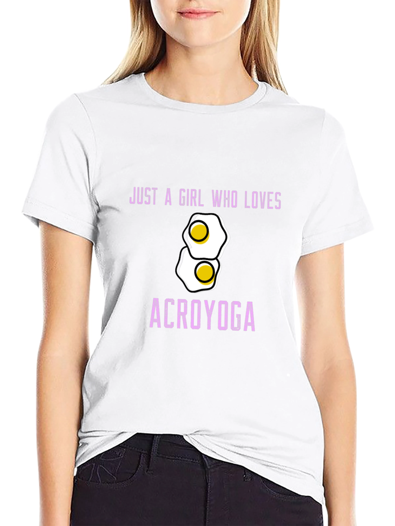 Just A Girl Who Loves Acroyoga T-Shirt