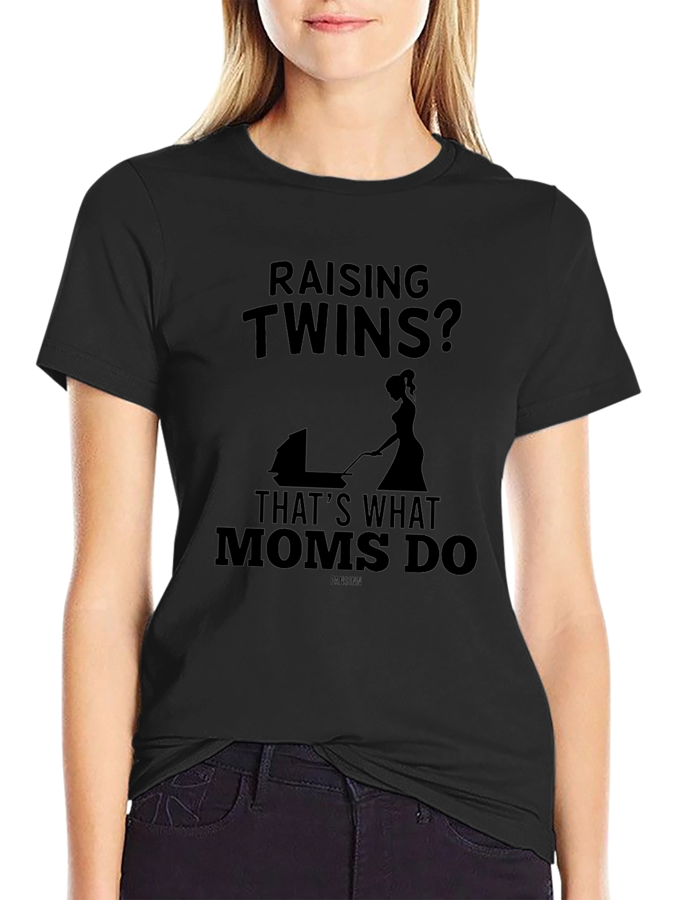 Raising Twins T-Shirt - Moms Do It!
