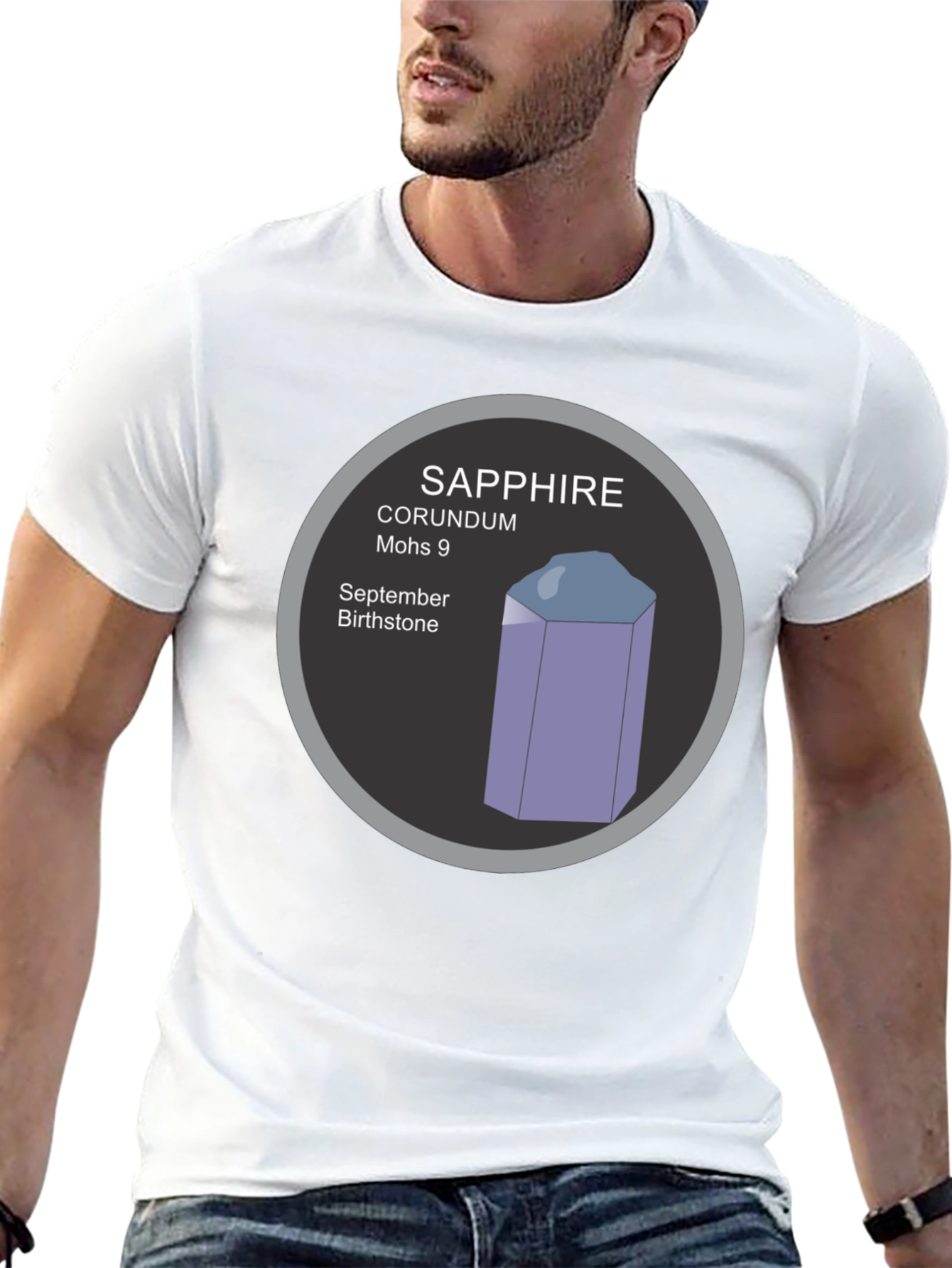 Sapphire Gemstone T-Shirt - September Birthstone Tee
