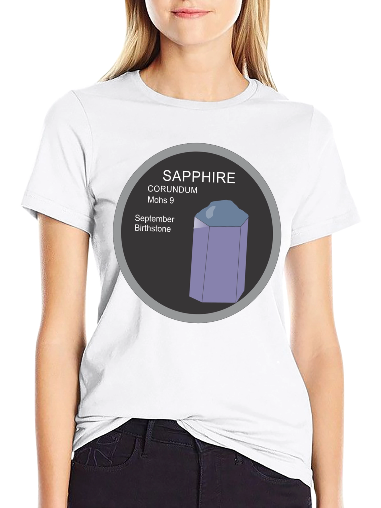 Sapphire Gemstone T-Shirt - September Birthstone Tee