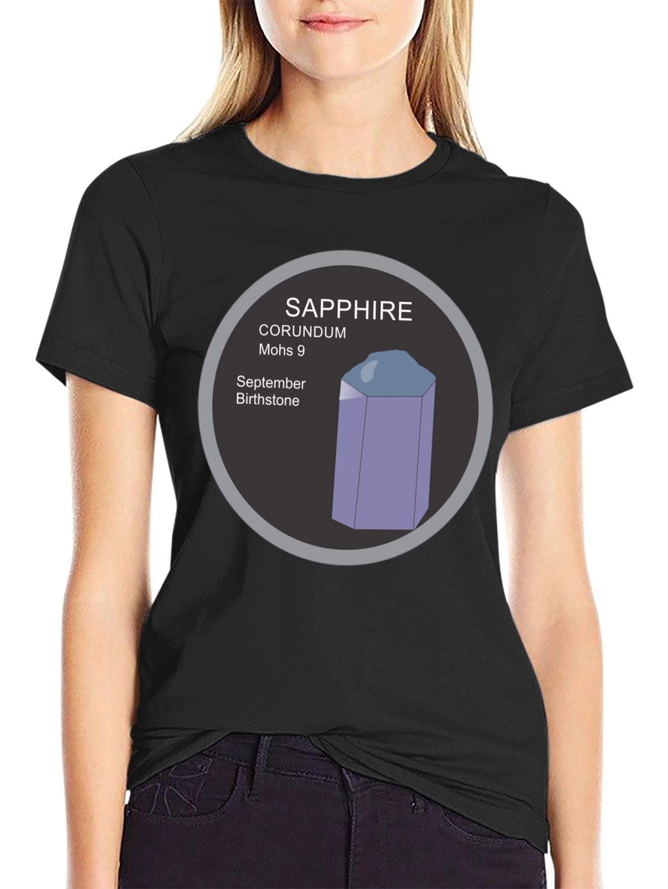 Sapphire Gemstone T-Shirt - September Birthstone Tee