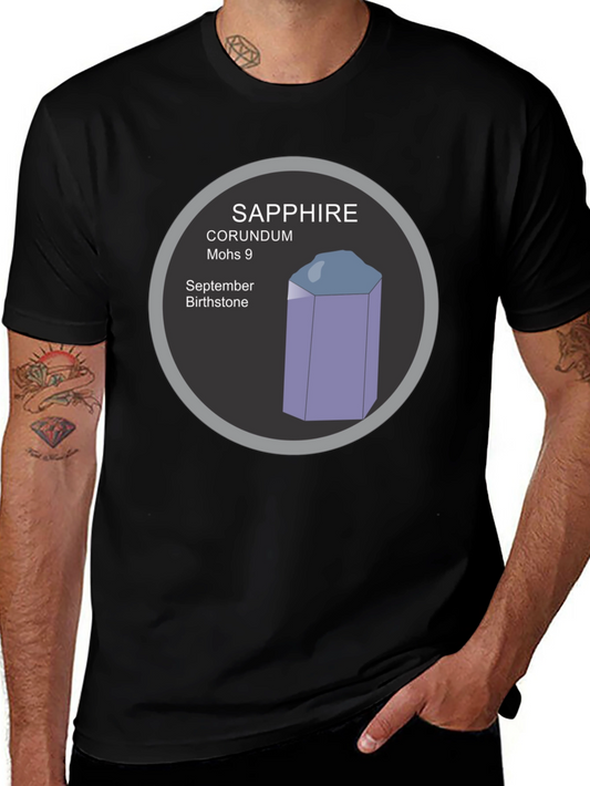 Sapphire Gemstone T-Shirt - September Birthstone Tee