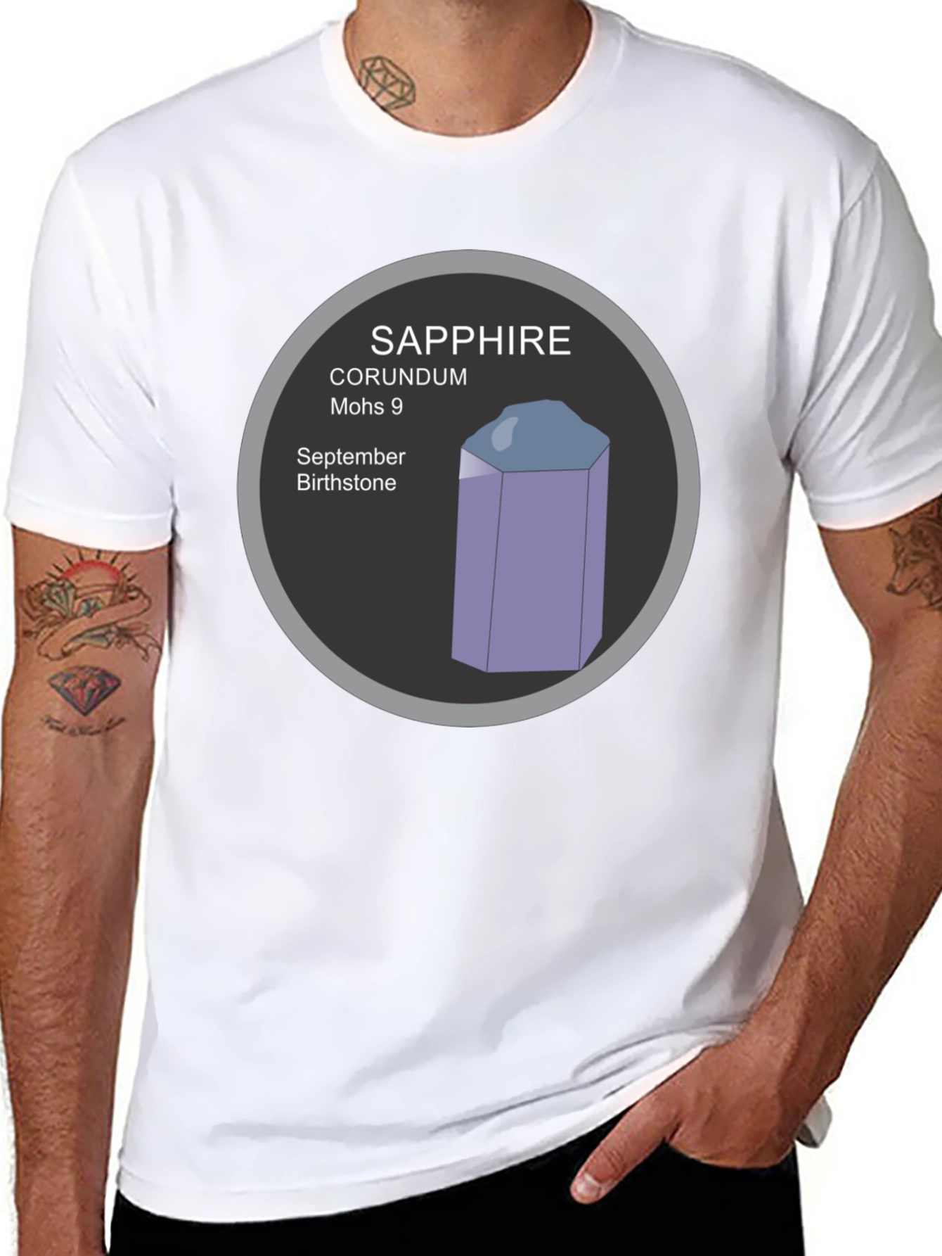 Sapphire Gemstone T-Shirt - September Birthstone Tee