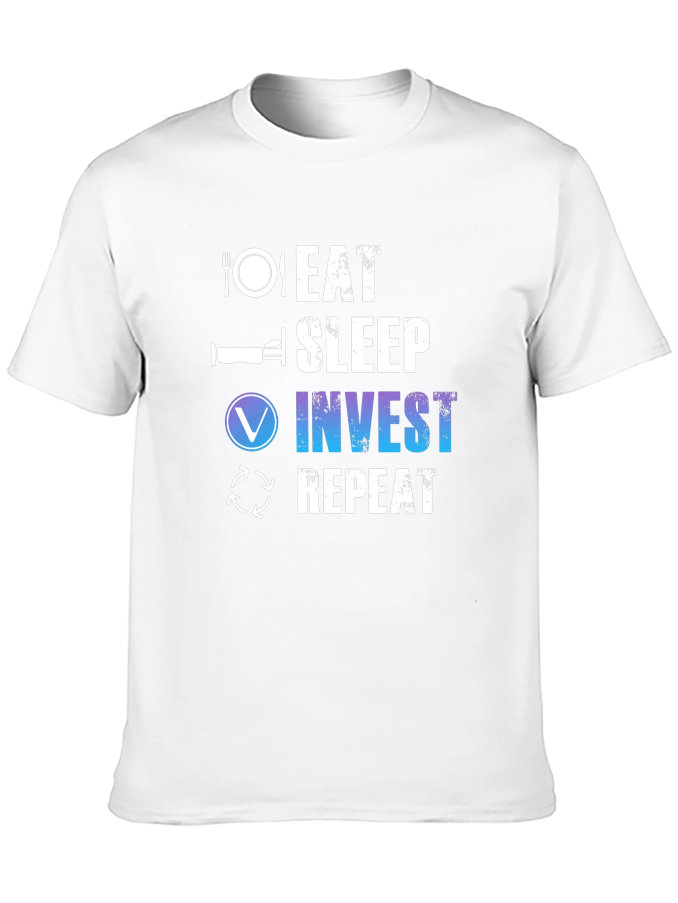 Eat Sleep Invest Repeat Black T-Shirt