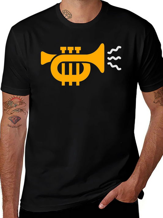 Trumpet Graphic Black T-Shirt