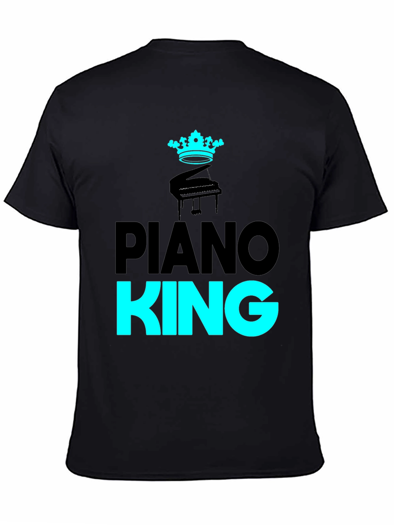 Piano King Black Graphic Tee