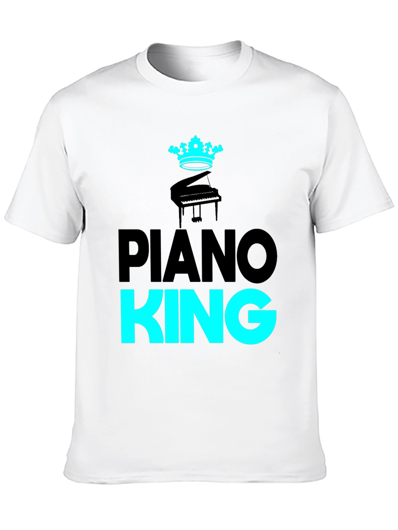 Piano King Black Graphic Tee