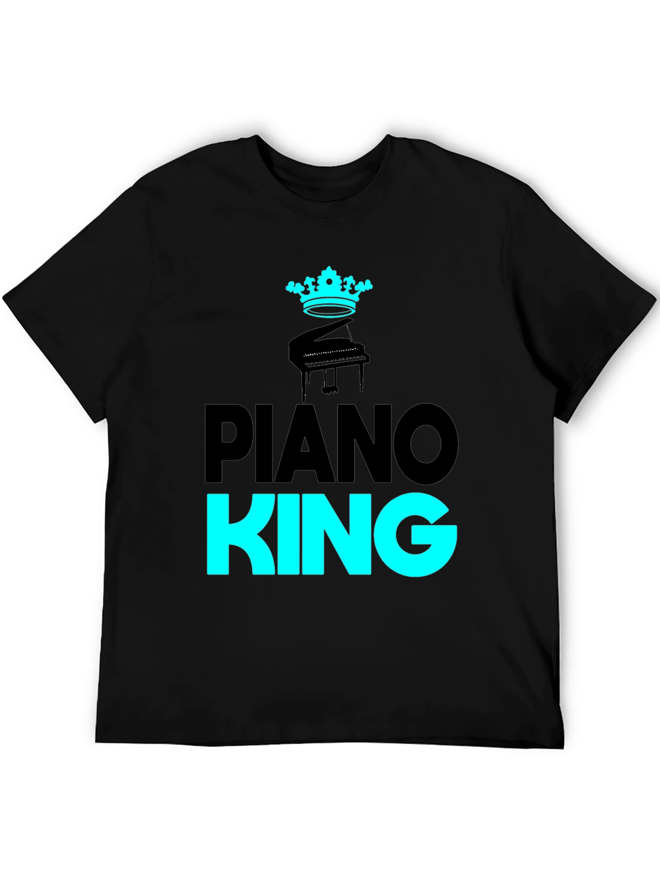 Piano King Black Graphic Tee
