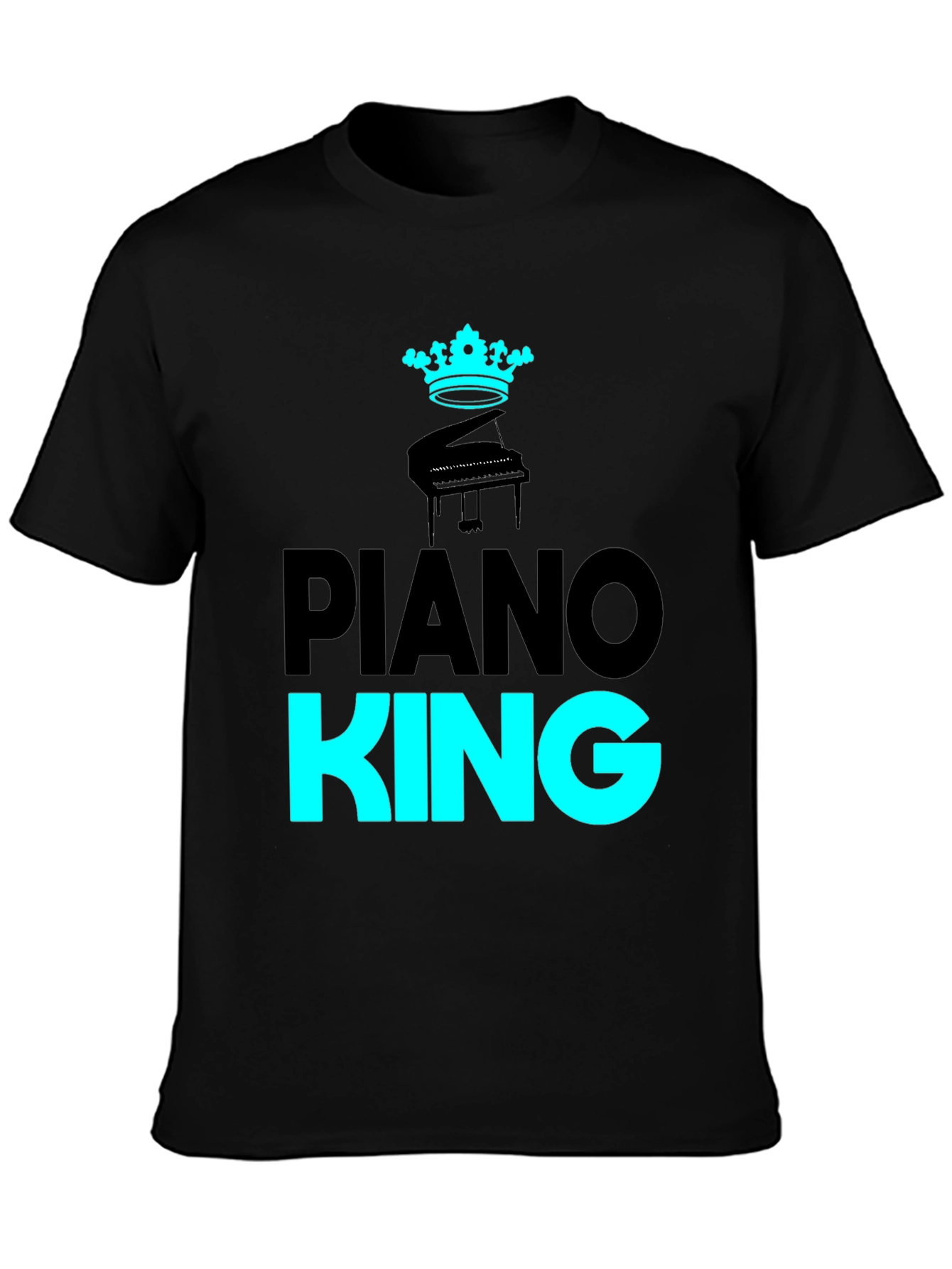 Piano King Black Graphic Tee