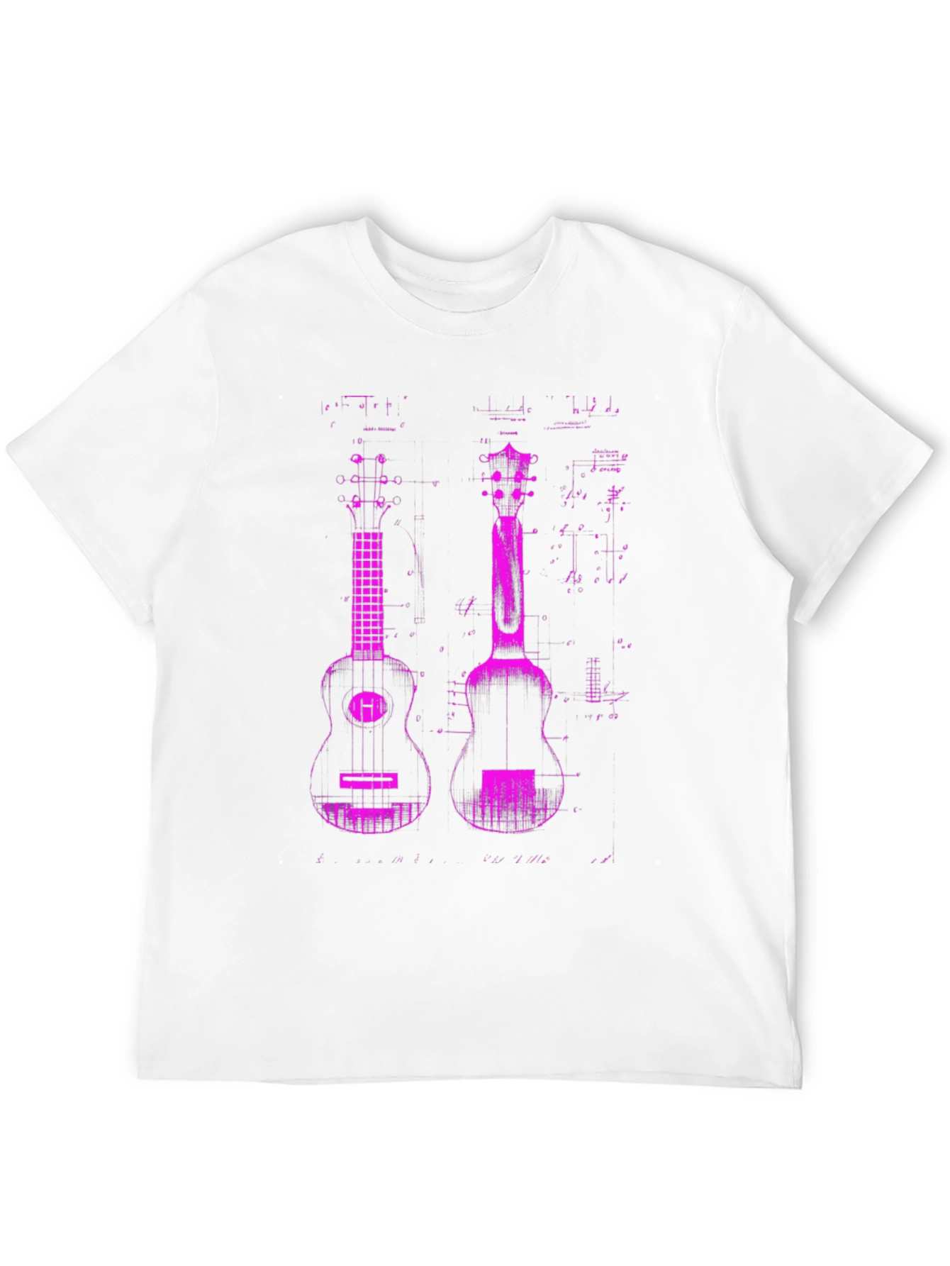 Ukulele Graphic T-Shirt - Black