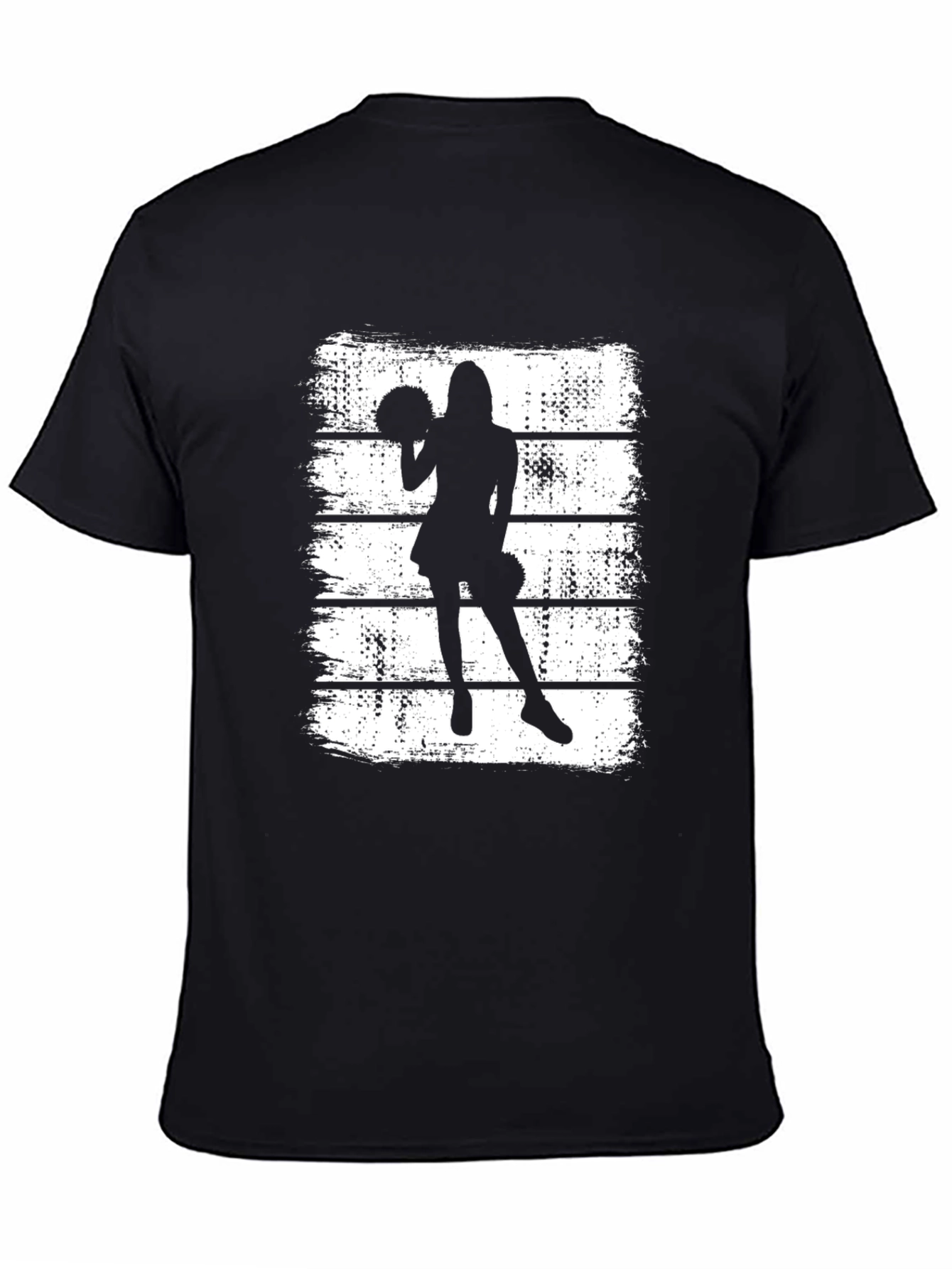 Cheerleader Silhouette Graphic T-Shirt