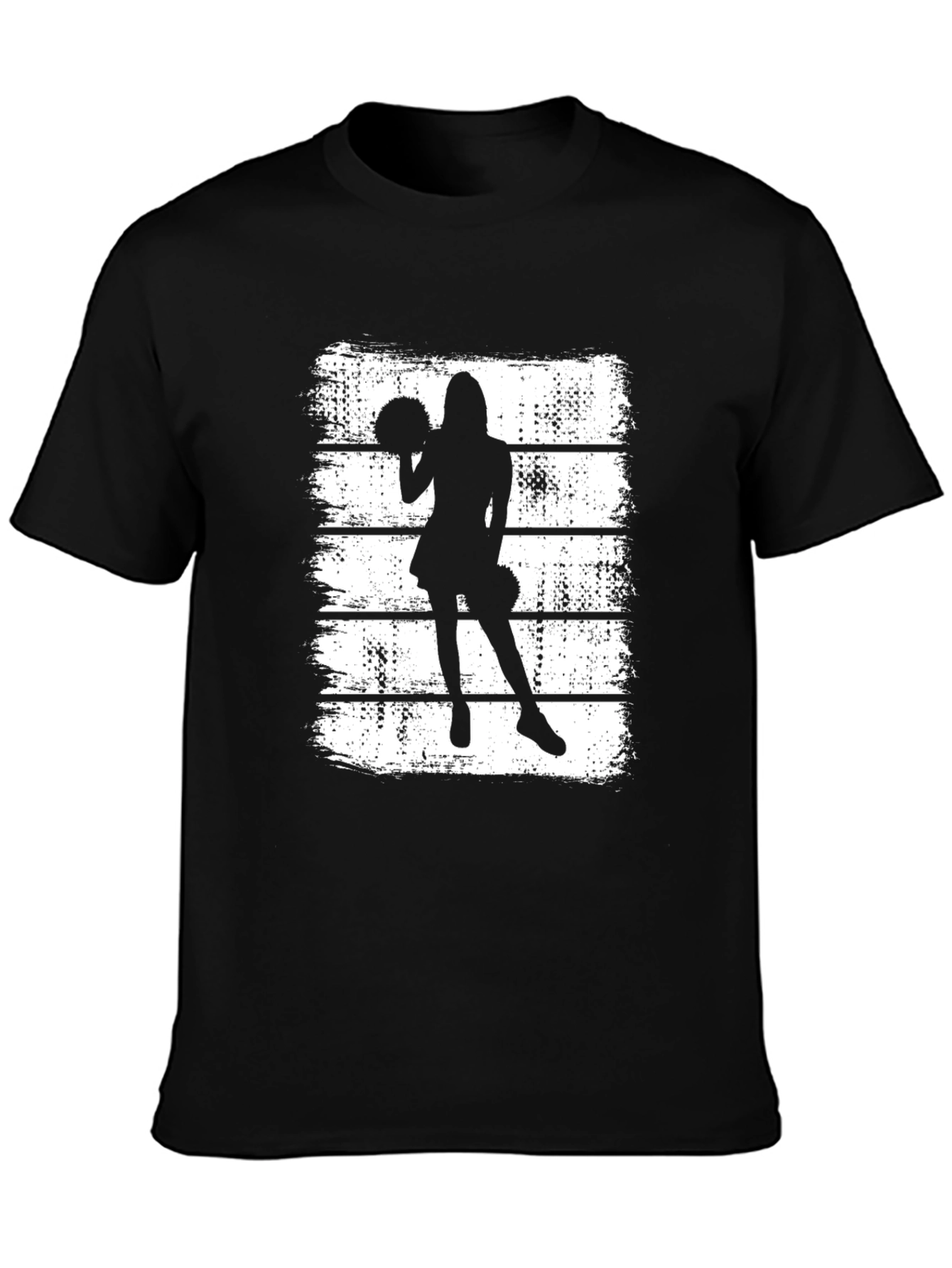 Cheerleader Silhouette Graphic T-Shirt